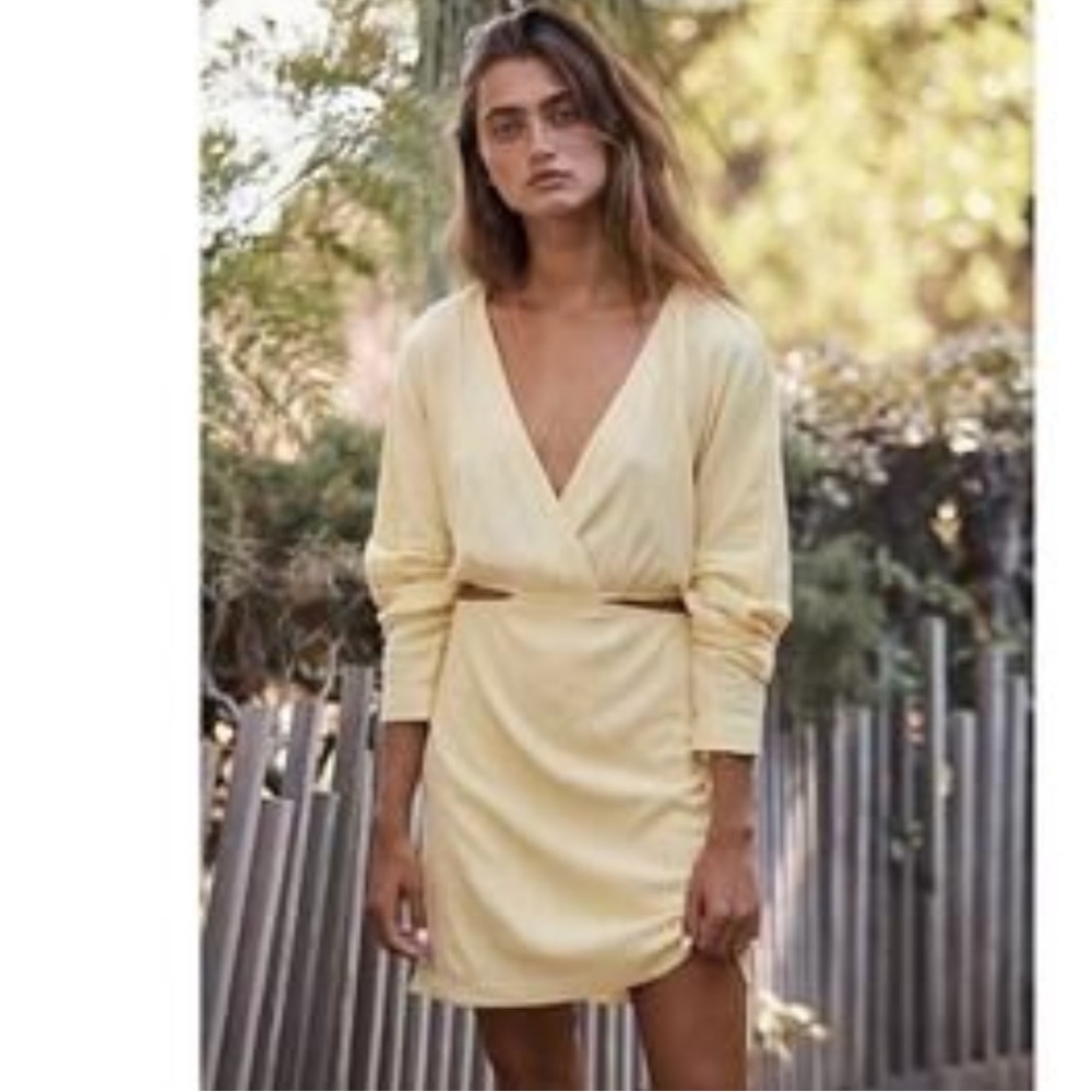 Free People Beach “Stasia” Textured Cutout Mini Dress NWOT